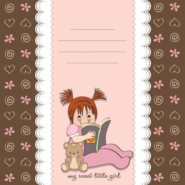 Kitap okuyan kız.