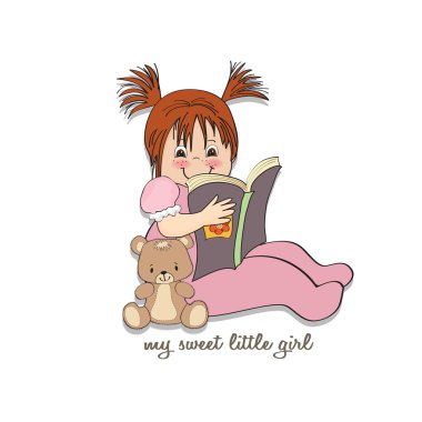 Kitap okuyan kız.