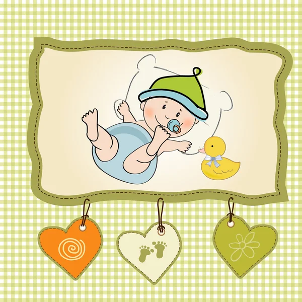 Üdvözöljük baby-kártya — Stock Vector