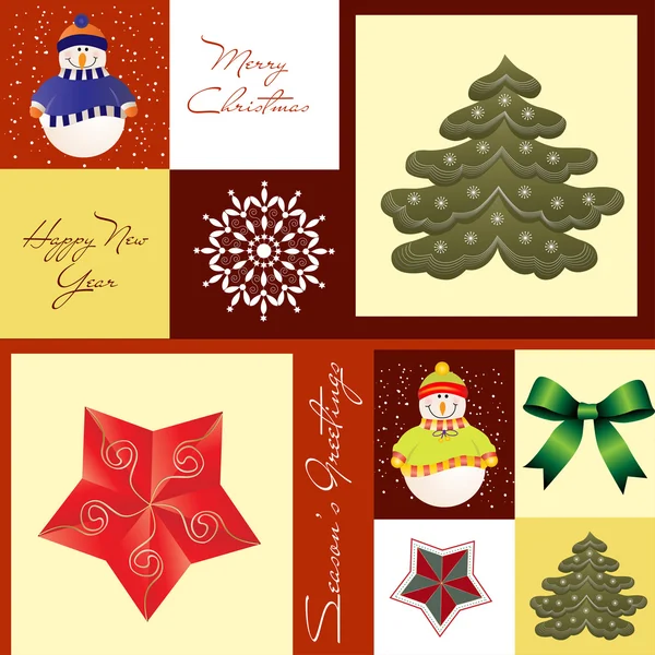 Christmas greeting card — Stock Vector