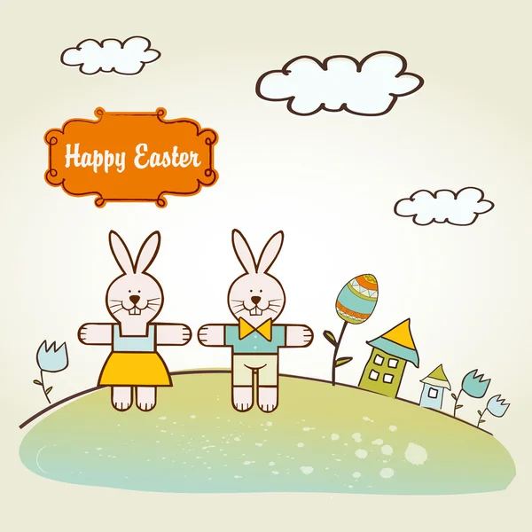 Easter rabbit — Stock Vector