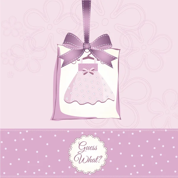 Baby shower card — Stock Vector