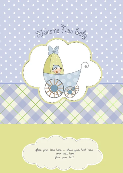 Καλώς ήρθατε baby κάρτα — Διανυσματικό Αρχείο