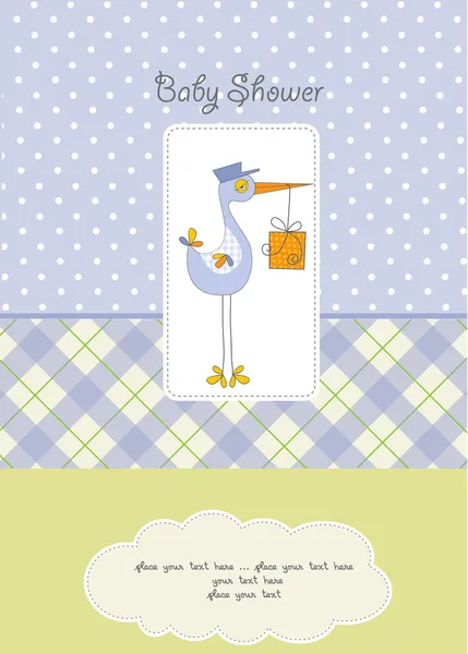 Carte de bienvenue bébé — Image vectorielle