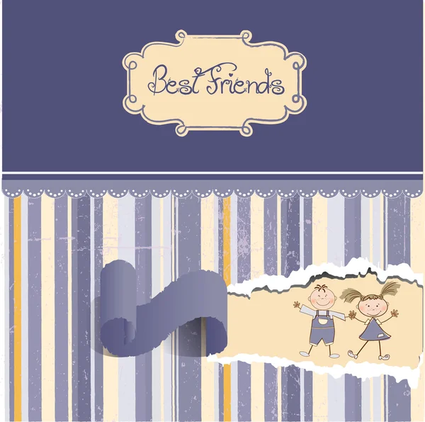 Best friends — Stock Vector