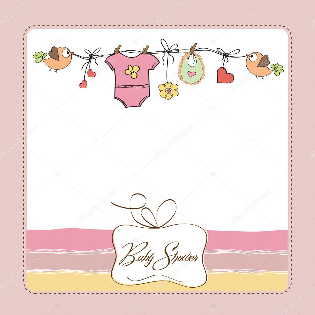 Welcome baby card