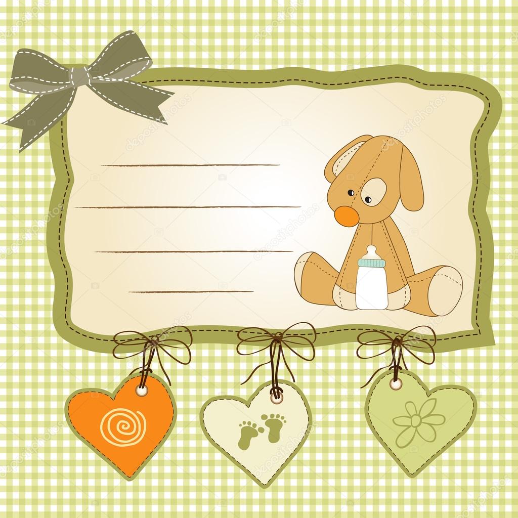 Card with puppy