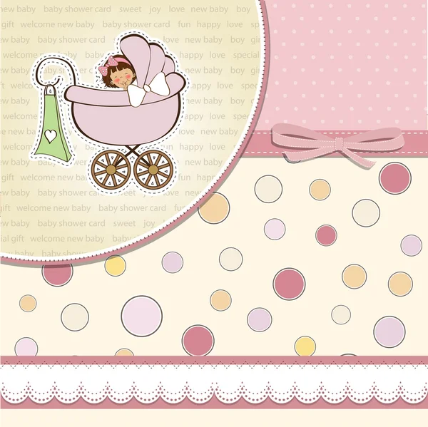 Welcome baby card — Stock Vector