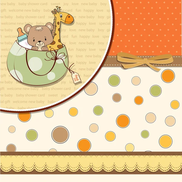 Welcome baby card — Stock Vector