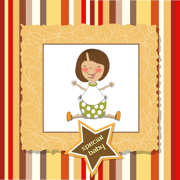 Benvenuto baby card — Vettoriale Stock