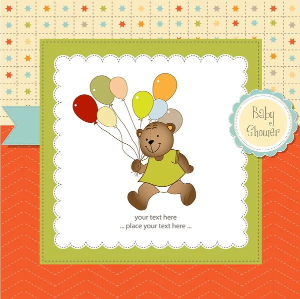 Welcome baby card — Stock Vector