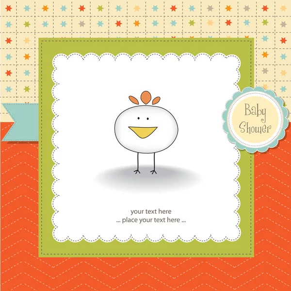 Bem-vindo baby card — Vetor de Stock