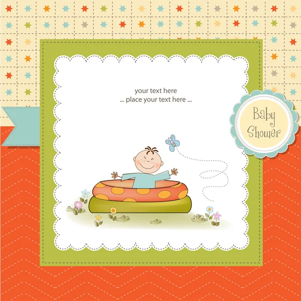 Welcome baby card — Stock Vector