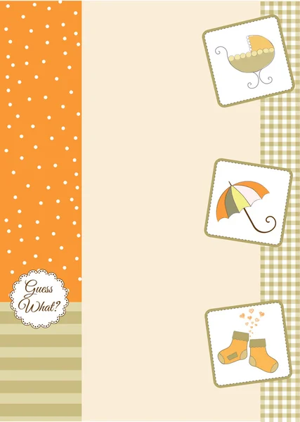 Benvenuto baby card — Vettoriale Stock