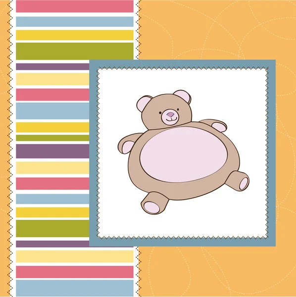 Welcome baby card — Stock Vector