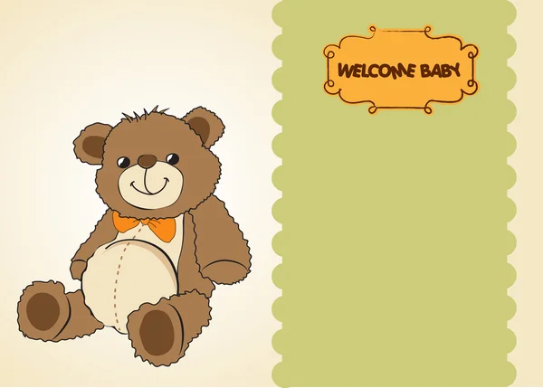 Welcome baby card — Stock Vector