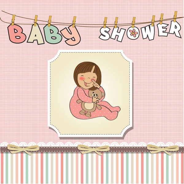 Bem-vindo baby card — Vetor de Stock