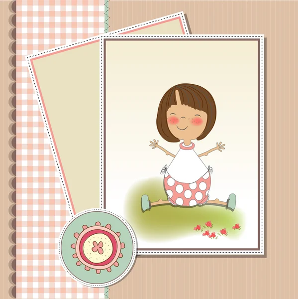 Welcome baby card — Stock Vector