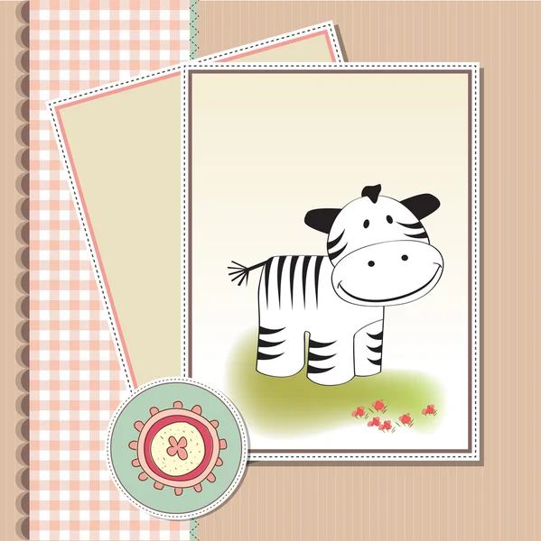 Welcome baby card — Stock Vector