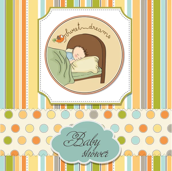 Bem-vindo baby card — Vetor de Stock