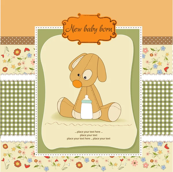 Welcome baby card — Stock Vector