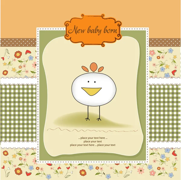 Benvenuto baby card — Vettoriale Stock