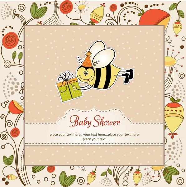 Bem-vindo baby card — Vetor de Stock