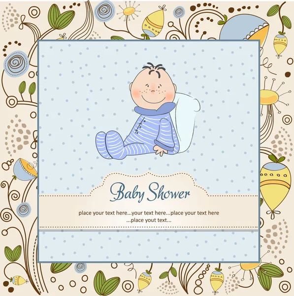 Bem-vindo baby card —  Vetores de Stock