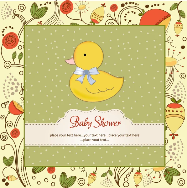 Welcome baby card — Stock Vector