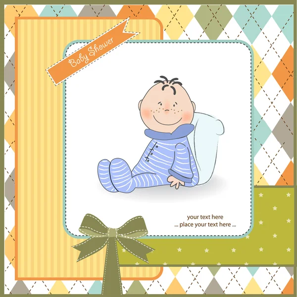 Welcome baby card — Stock Vector