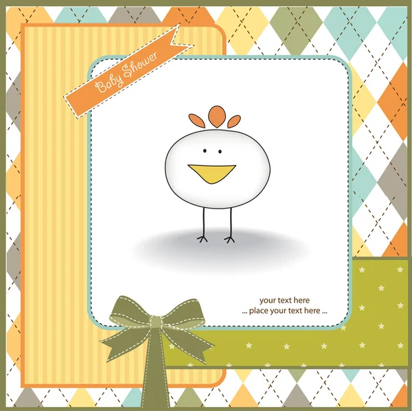 Benvenuto baby card — Vettoriale Stock