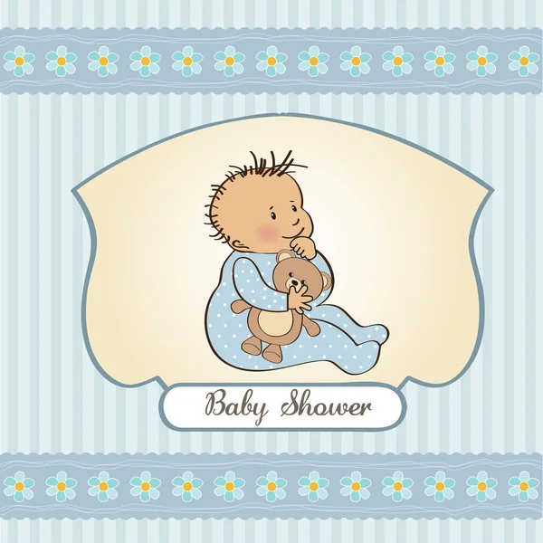 Welcome baby card — Stock Vector