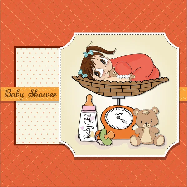 Bem-vindo baby card — Vetor de Stock