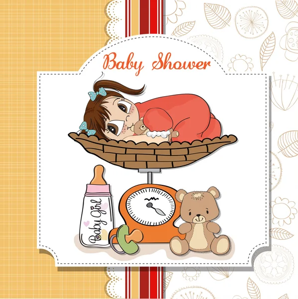 Bem-vindo baby card — Vetor de Stock