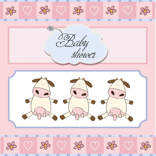 Bem-vindo baby card — Vetor de Stock