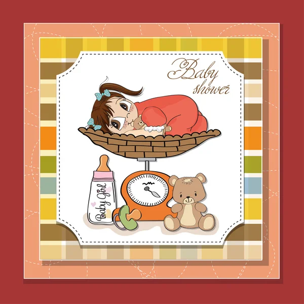 Welcome baby card — Stock Vector