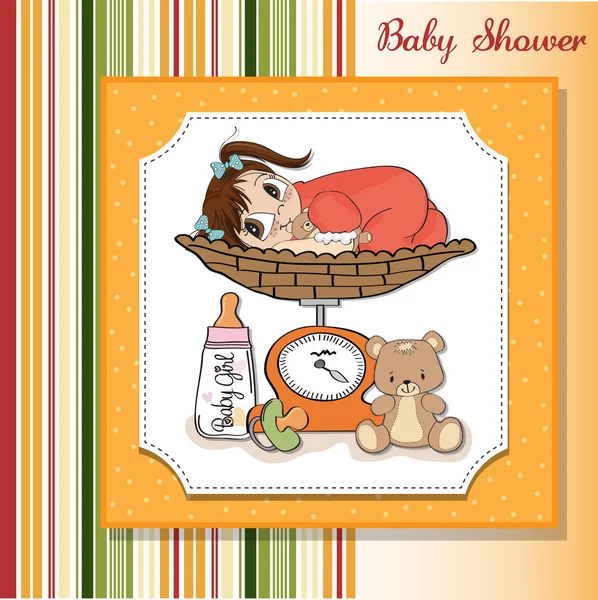 Benvenuto baby card — Vettoriale Stock