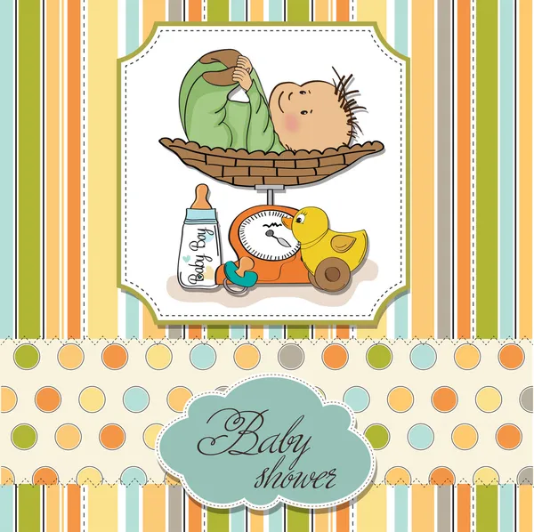 Welcome baby card — Stock Vector