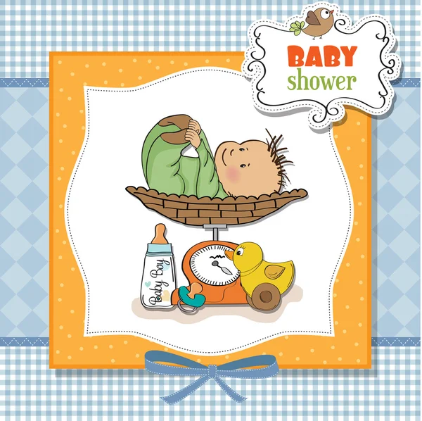 Welcome baby card — Stock Vector