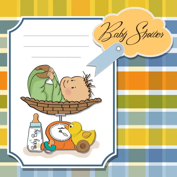 Welcome baby card — Stock Vector