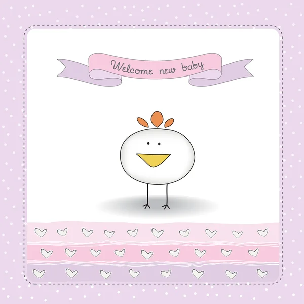 Welcome baby card — Stock Vector