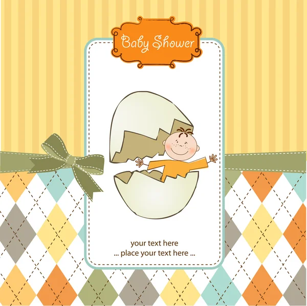 Welcome baby card — Stock Vector