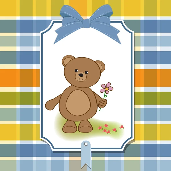 Schattige teddybeer — Stockvector