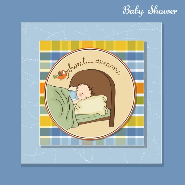 New baby boy arrived — Stock Vector