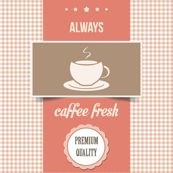 Εκλεκτής ποιότητας καφέ αφίσα — Φωτογραφία Αρχείου