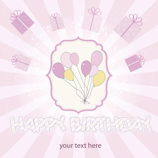Carte de vœux anniversaire — Image vectorielle