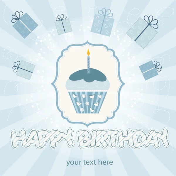 Birthday greeting card — Stock Vector