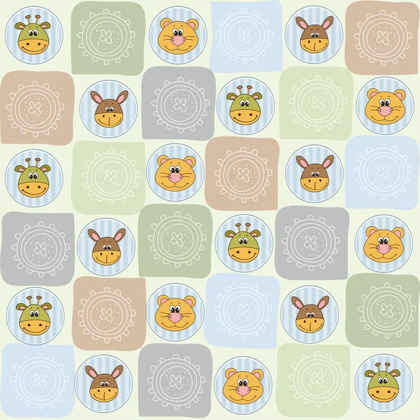 Childish seamless pattern with toys — Stock Vector