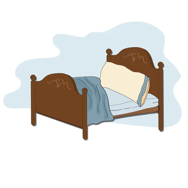 Cama de niño — Vector de stock