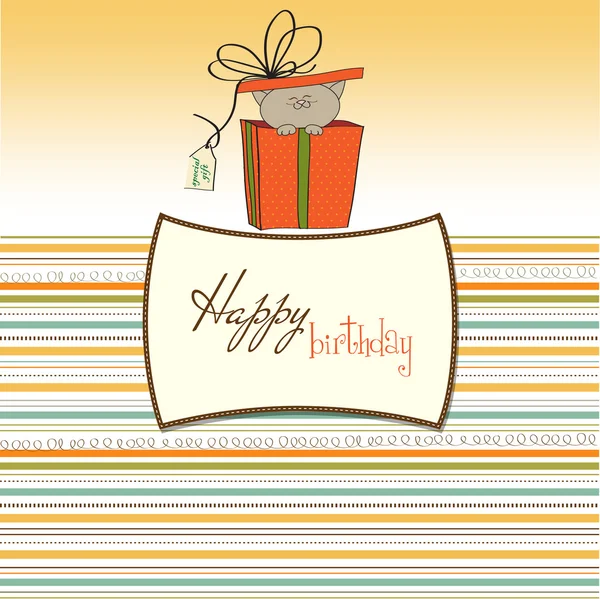 Birthday greeting card — Stock Vector